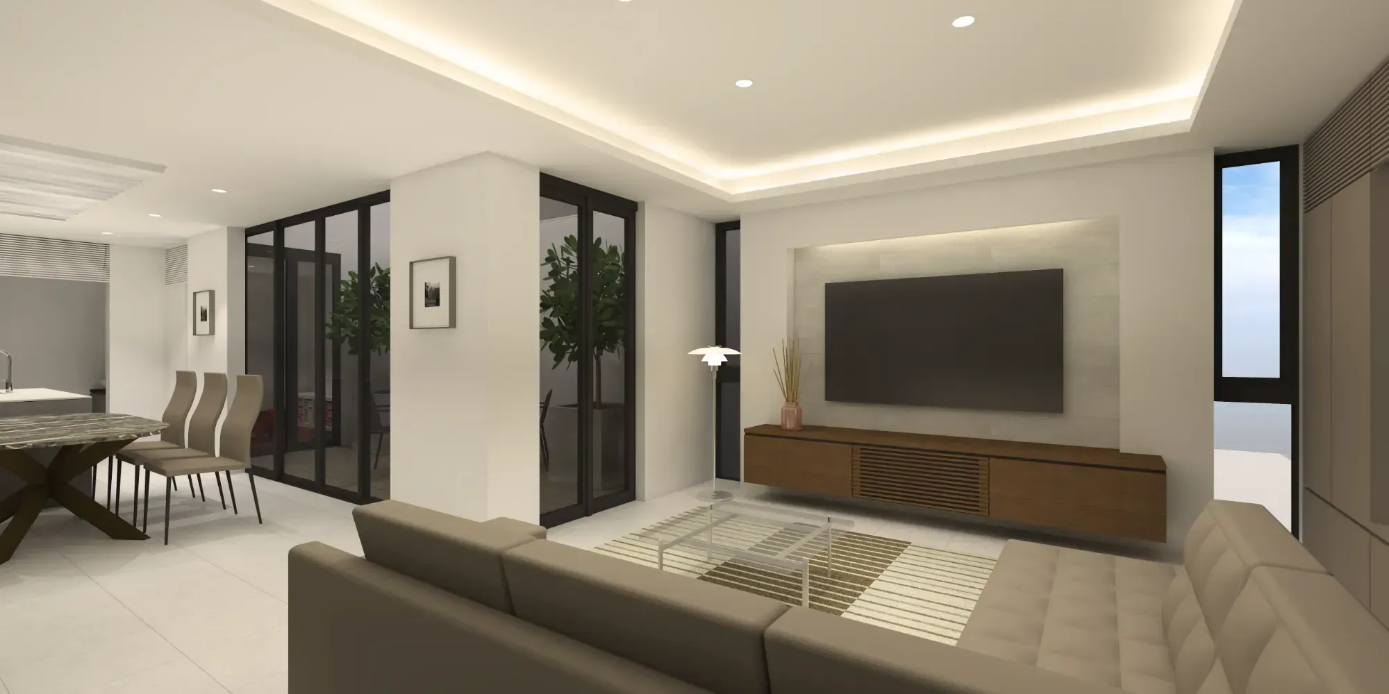 04　決定したテレビまわりのCG案